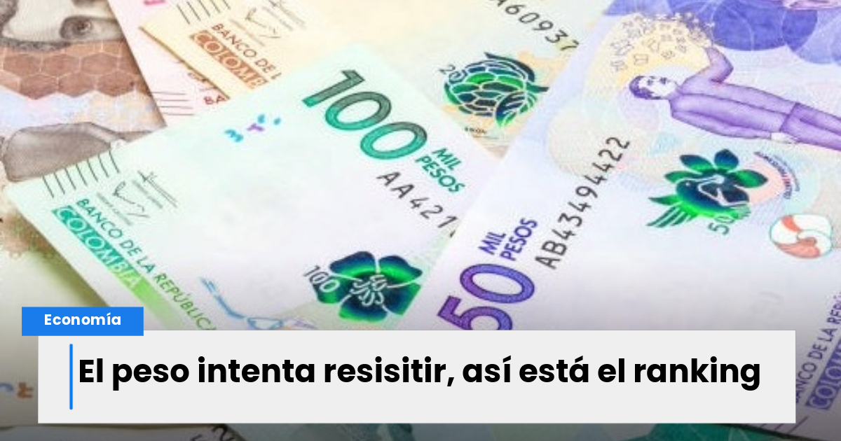 Peso Colombiano Se Fortalece Fue La Moneda Menos Devaluada De Am Rica